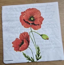 Servietten mohnblumen 33x33 gebraucht kaufen  Wadgassen