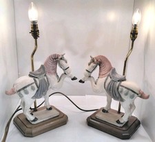 Pair ceramic horse for sale  LINCOLN