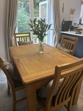 Solid oak extendable for sale  NOTTINGHAM