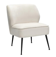 Cream accent velvet for sale  WATFORD