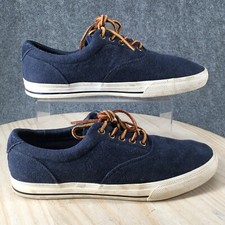Tênis Polo Ralph Lauren Masculino 11.5 D Casual Tecido Azul com Cadarço Parte Superior Baixa comprar usado  Enviando para Brazil