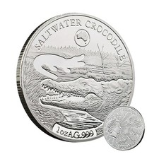 Saltwater crocodile coin gebraucht kaufen  Euskirchen