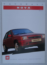Vauxhall nova brochure for sale  BOURNEMOUTH