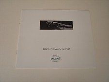 Jaguar price list for sale  BIRMINGHAM