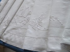 Drap brodé lin d'occasion  Saint-Caprais-de-Bordeaux