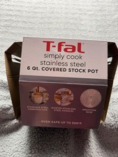 T-fal Simply Cook Aço Inoxidável 6 Qt Tampa de Panela Coberta Forno de Indução Cofre comprar usado T-fal Simply Cook Aço Inoxidável 6 Qt Tampa de Panela Coberta Forno de Indução Cofre comprar usado  Enviando para Brazil