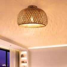 Bamboo ceiling light for sale  WELWYN GARDEN CITY
