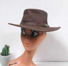 Chapeau australien cuir d'occasion  Laignes