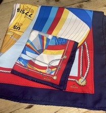ROLEX. CACHECOL DE SEDA VINTAGE -ROLEX CUP-CORRIDA À VELA + PEQUENO QUADRADO CORRESPONDENTE ROLEX, usado comprar usado  Enviando para Brazil