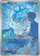 Mantyke - 189/182 - Ilustração Pokemon Paradox Rift cartão raro quase perfeito comprar usado  Enviando para Brazil