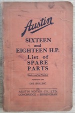 Austin sixteen eighteen for sale  BOURNE