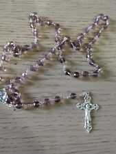 Collana rosario argento usato  Napoli