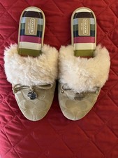 Coach slippers size for sale  Glendale