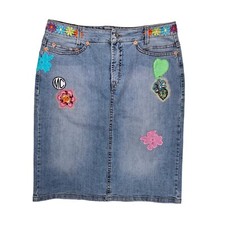 Saia jeans Marc Cain tamanho 3 jeans vintage Y2K feminina comprar usado  Enviando para Brazil
