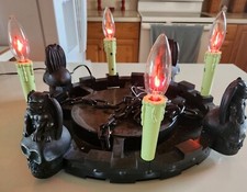 Candelabro Gemmy FLICKER FLAME LIGHTS festa de Halloween gárgula Skelton comprar usado  Enviando para Brazil