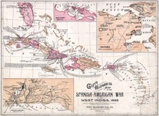 1899 map spanish for sale  Saint Augustine
