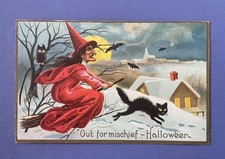 Cartão postal antigo de Halloween de 1908–1915 • A. W. Santway Company comprar usado  Enviando para Brazil