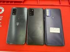 3 telefones para peças – T-Mobile Revvl V, Galaxy A02s, Moto G Pure comprar usado  Enviando para Brazil