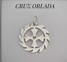 CRUZ ORLADA MEDIANA  2 CM COLGANTE PARRAVICINI PLATA DE LEY comprar usado  Enviando para Brazil