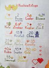 Stickvorlage hochzeitstage sam gebraucht kaufen  Wuppertal