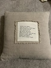 Usado, Travesseiro Sugarboo “Within Your Heart…” 100% linho 22x22 comprar usado  Enviando para Brazil