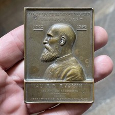Médaille bronze plaque usato  Spedire a Italy