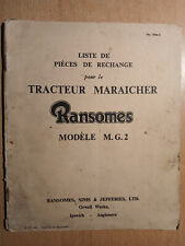 Ransomes tracteur maraicher d'occasion  Bonneval