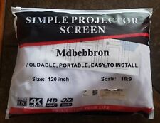 Tela de projeção 120 polegadas 16:9 dobrável anti-rugas projetor portátil Mdbebbron comprar usado Tela de projeção 120 polegadas 16:9 dobrável anti-rugas projetor portátil Mdbebbron comprar usado  Enviando para Brazil