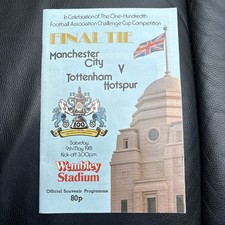 Cup final programme for sale  FAREHAM