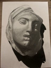 Portrait dramatique fusain d'occasion  Soissons