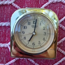 Relógio de alarme de quartzo vintage dourado SEIKO QEJ302G testado funcionando comprar usado  Enviando para Brazil