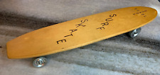 Vintage Antigo Skate de Madeira "SURF" Calçada Rodas de Metal Norfolk, Nebraska! comprar usado  Enviando para Brazil