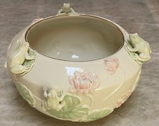Lenox Floral Frog Bowl 2001 Coleção Lily Pad EXC, usado comprar usado  Enviando para Brazil