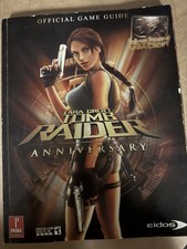 Tomb Raider Anniversary Official Strategy Guide Prima 2007 w/ Poster Lara Croft comprar usado  Enviando para Brazil