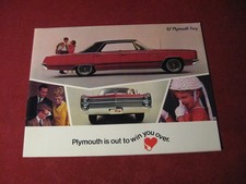 Usado, 1967 Plymouth Fury Folheto de Vendas Catálogo Antigo Original comprar usado  Enviando para Brazil
