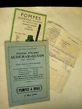 Catalogue pompe audemar d'occasion  Cluny