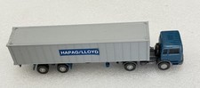 WIKING 1:87 Mercedes LP 1620 SEMI TRUCK&TRAILER Container Sattelzug Hapag Lloyd comprar usado  Enviando para Brazil