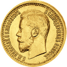 Goldmünze goldrubel nikolaus gebraucht kaufen  Berlin
