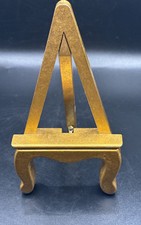 Cavalete de arte em madeira dourado miniatura 6,75”H vintage comprar usado  Enviando para Brazil
