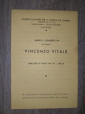 Programma del concerto usato  Catania