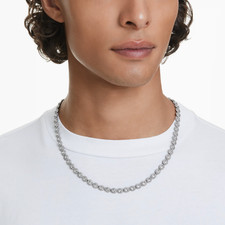 Collana Tennis Una Angel Uomo Argento con Cristalli Swarovski Elements Originali comprar usado  Enviando para Brazil