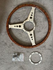 wooden steering wheel for sale  TEDDINGTON