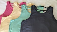 Academy LTD/Freely active wear 4 tops sem mangas, feminino tamanho G comprar usado  Enviando para Brazil