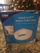 Usado, Assento sanitário CAREX Quick-Lock elevado adiciona 4"de altura ao assento do vaso sanitário comprar usado  Enviando para Brazil