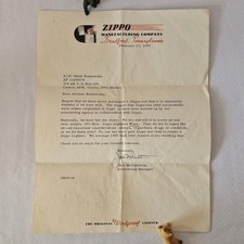 1959 zippo letter for sale  Addison