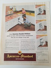 1954 American Standard cozinhas pia rosa bancada cozinha design anúncio comprar usado  Enviando para Brazil