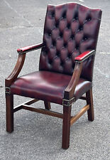 Red leather buttoned for sale  SAWBRIDGEWORTH