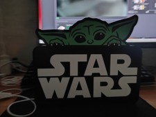 Lampada lightbox starwars usato  Roma