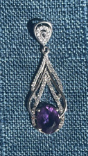 Pendentif améthyste ovale d'occasion  Tonnay-Boutonne