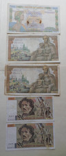 LOT de 5 ANCIENS BILLETS DE BANQUE DIVERS FRANCAIS FRANCE 100F/500F/1000F comprar usado  Enviando para Brazil